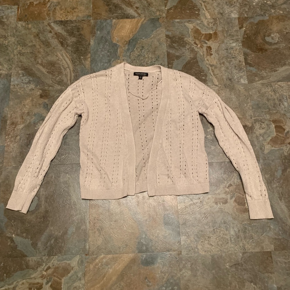 Banana Republic linen cardigan, size M